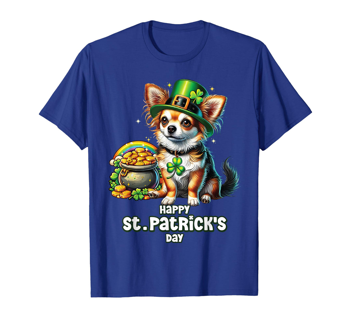 Irish Chihuahua dog Leprechaun Shamrock St. Patrick's Day T-Shirt