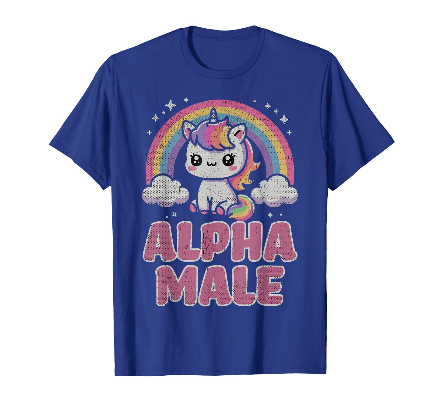 Ironic Cute Alpha Male Unicorn Funny Sarcastic Humor Men T-Shirt