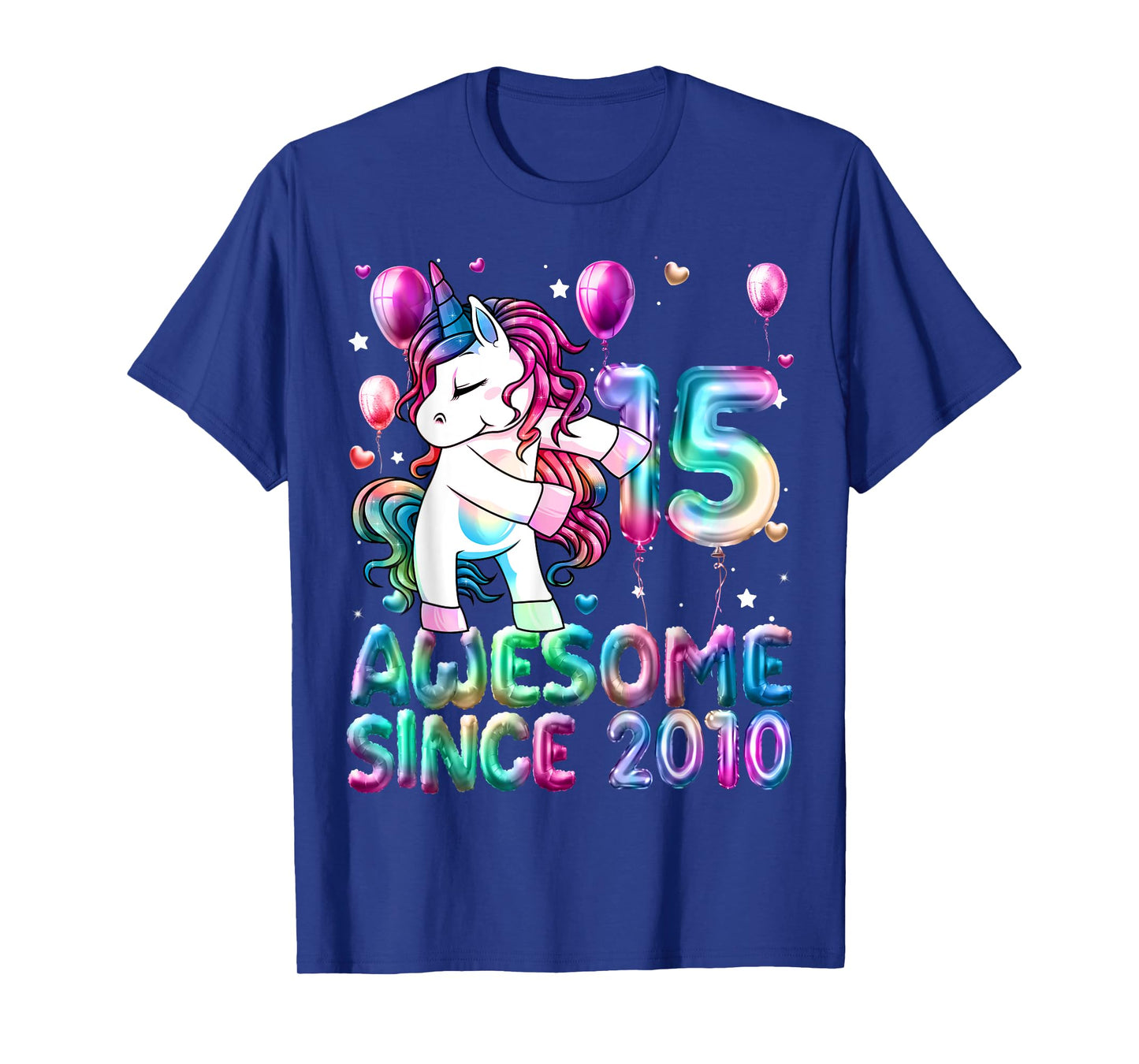 Flossing Unicorn 15 Year Old 15th Birthday Girl Unicorn T-Shirt