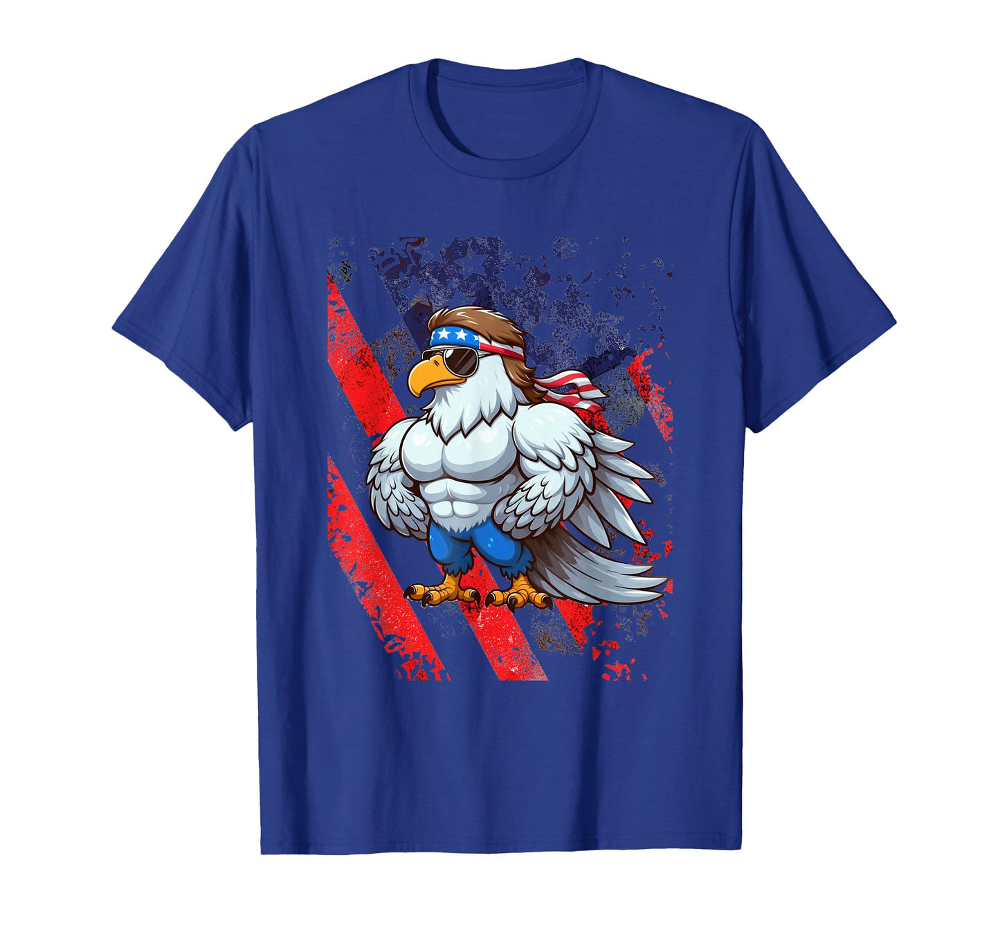 Funny American Mullet Eagle America 4th Of July Merica T-Shirt