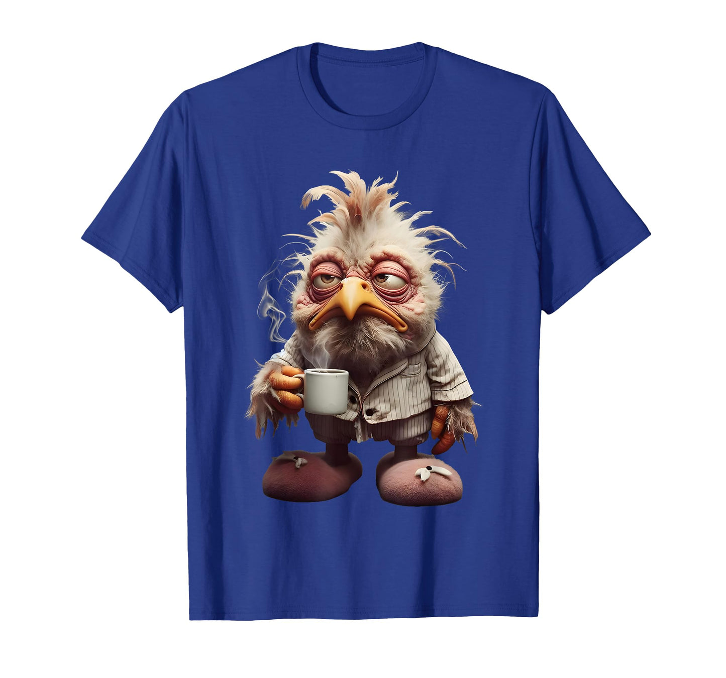 funny coffee chicken art print T-Shirt