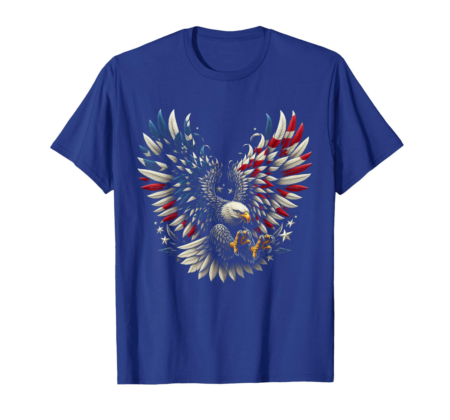 Patriotic American With Eagle And USA Flag Women Kids Men T-Shirt