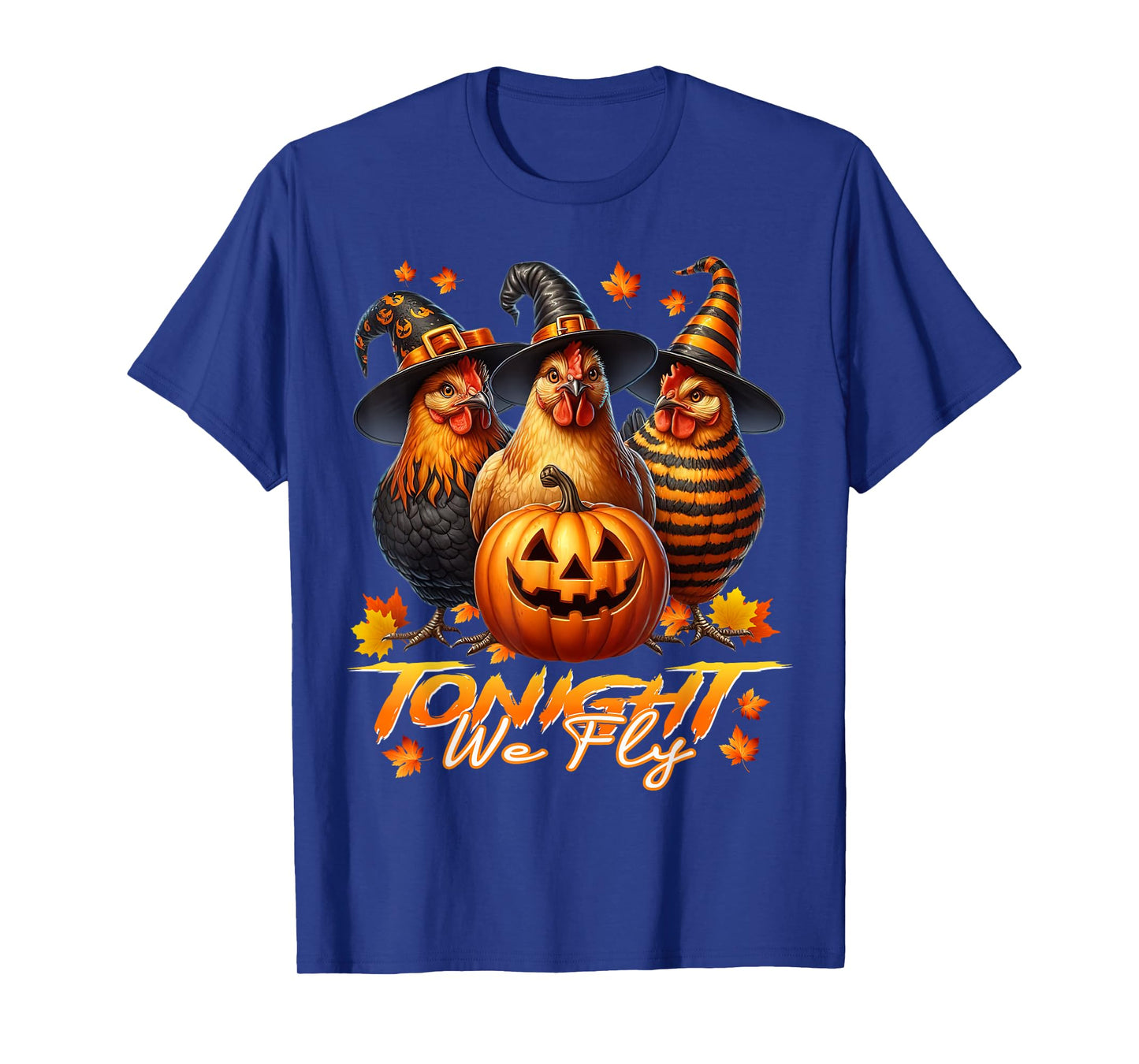 Tonight We Fly Funny Chicken Spooky Season Halloween Costume T-Shirt
