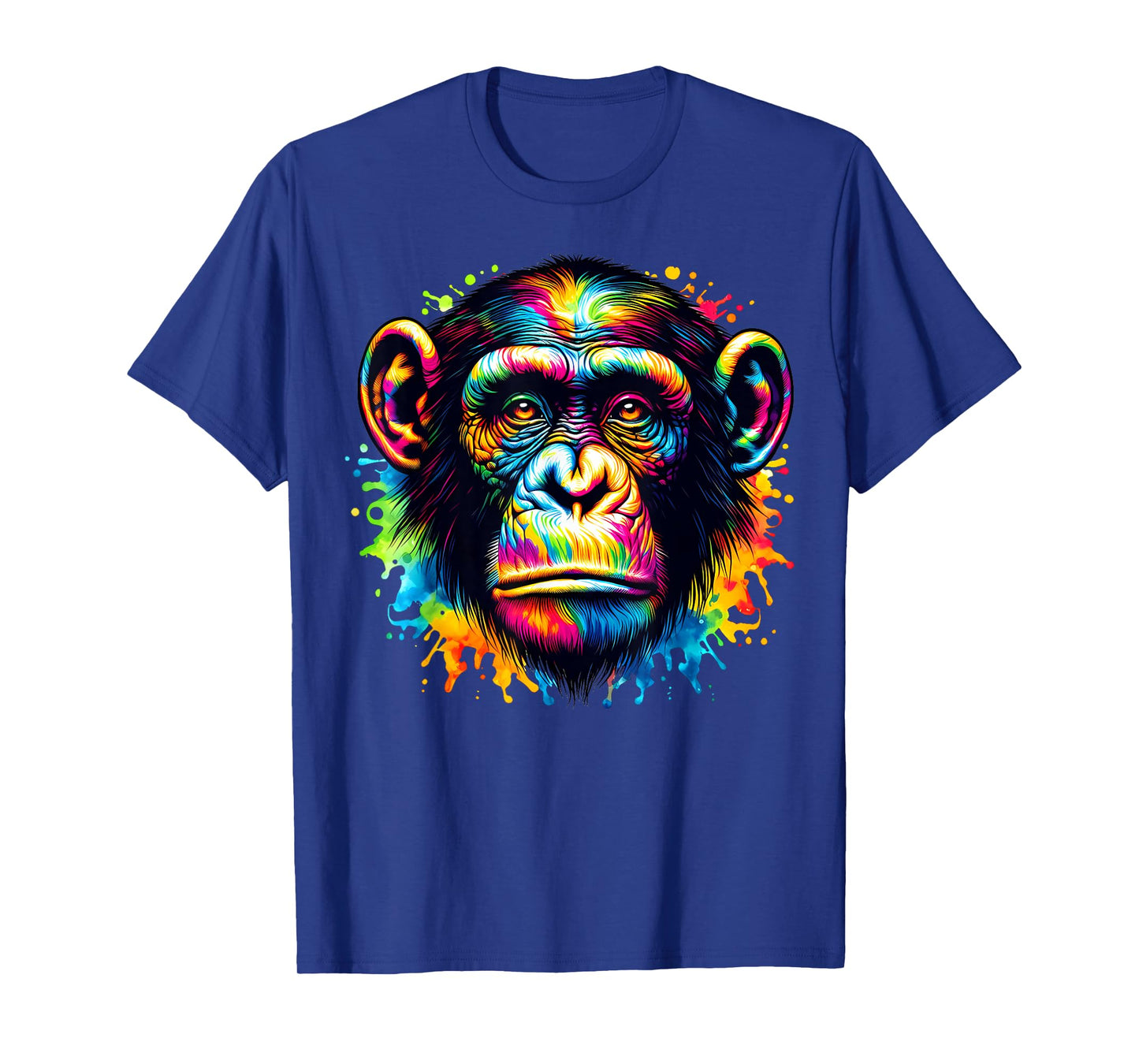 Cool Bonobo Monkey Spirit Animal Illustration Tie Dye Art T-Shirt