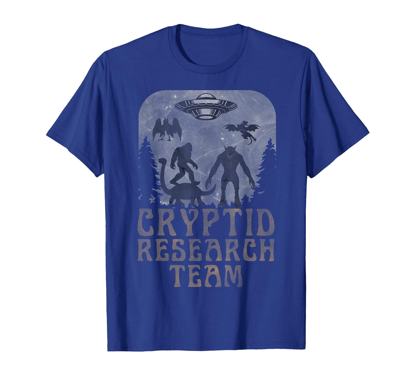 CRYPTID RESEARCH TEAM - Bigfoot Dogman Mothman Alien UFO T-Shirt