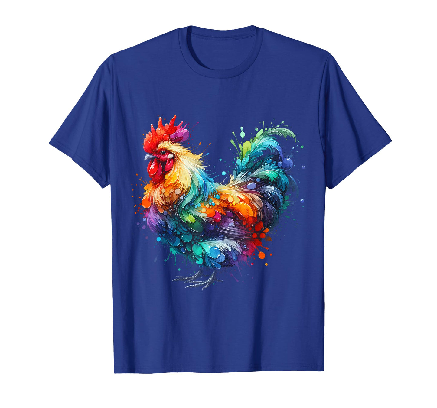 Chicken Art Graphic Women Farm Chicken Lover Funny Colorful T-Shirt