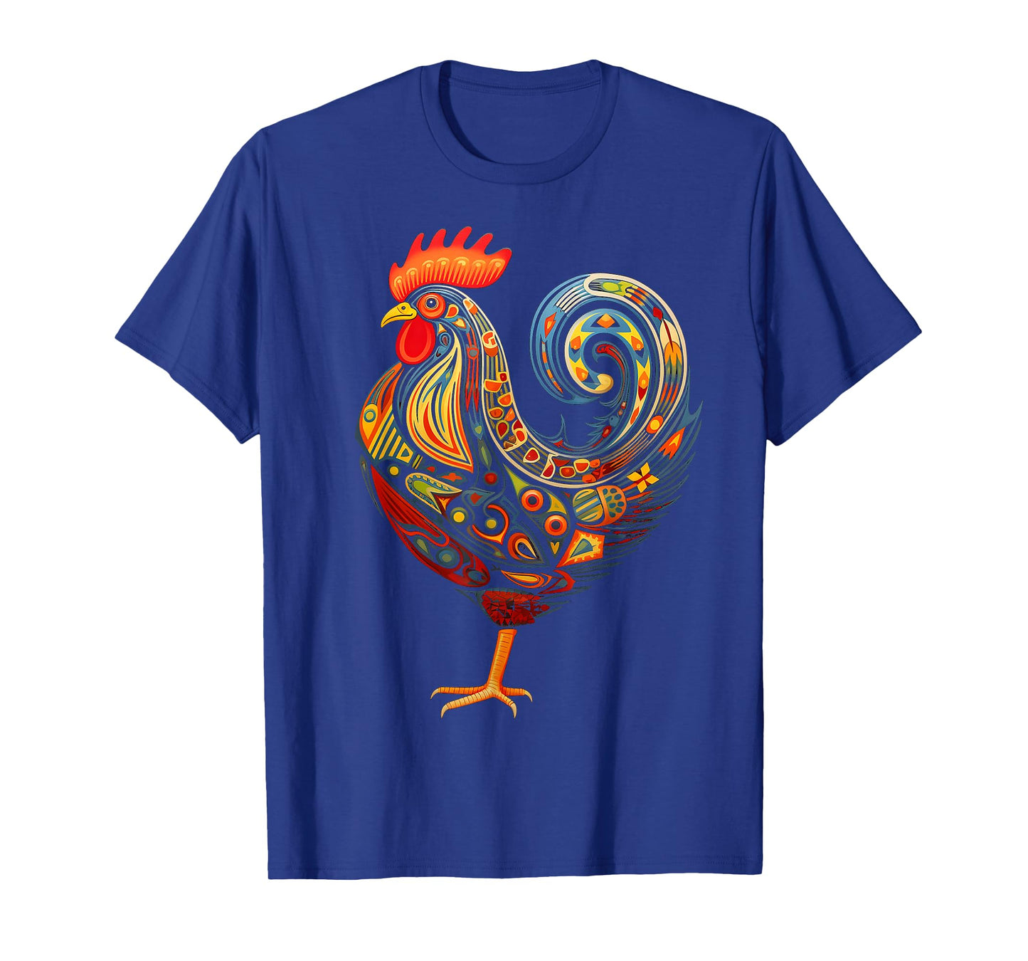 Chicken Mandala Animal Motif Illustration Chicken T-Shirt