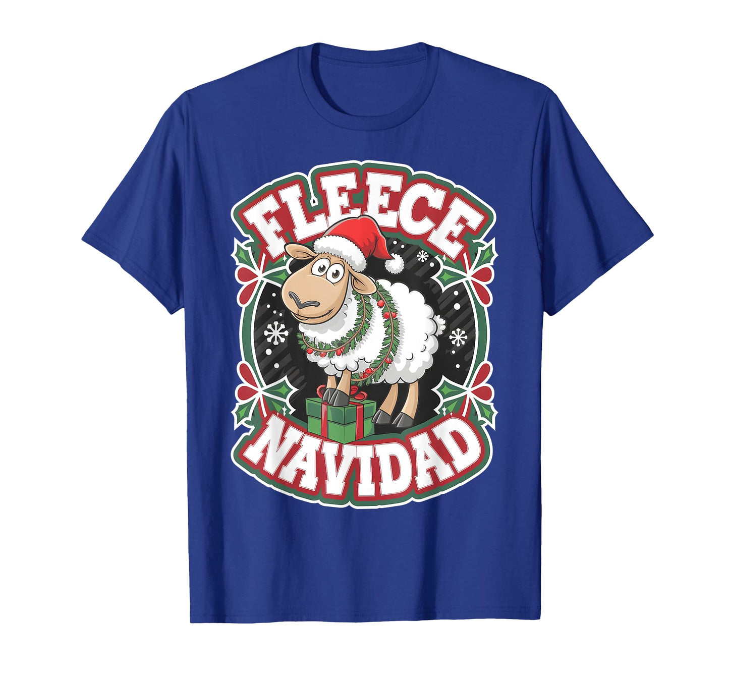 Funny Sheep Winter Christmas Fleece Navidad T-Shirt