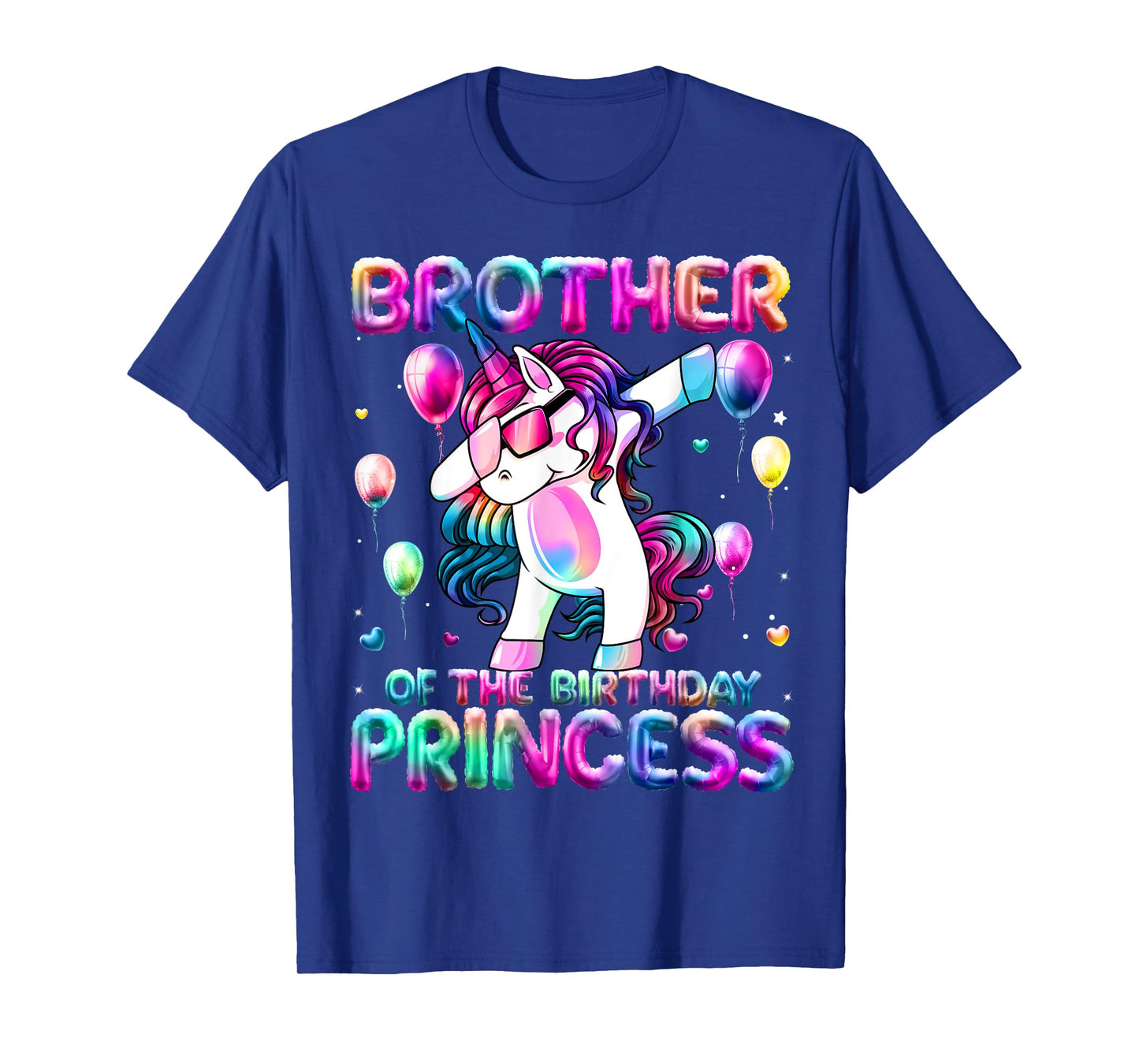 Brother of the Birthday Princess Girl Dabbing Unicorn Bro T-Shirt
