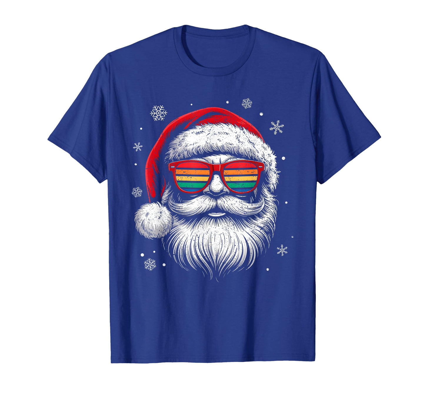 Sunglasses Santa Hat Summer Christmas Xmas In July Men Boy T-Shirt