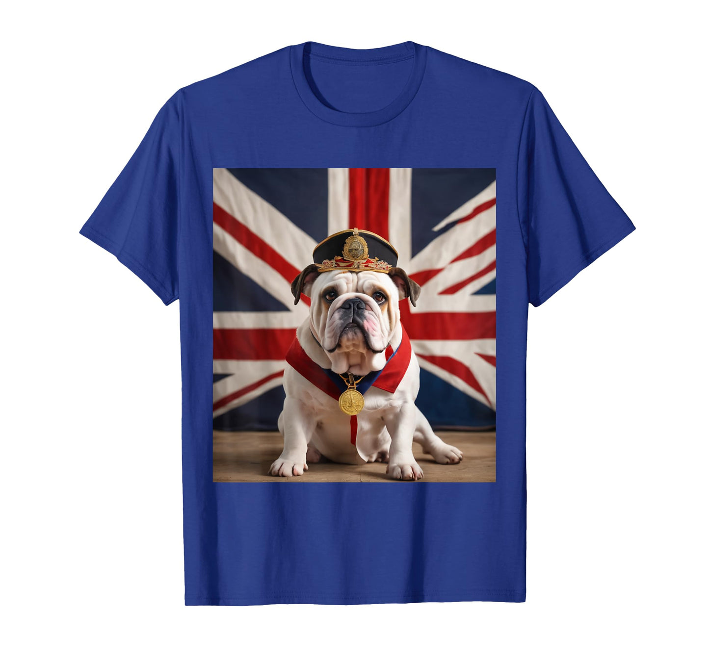British Bulldog Patriotic Union Jack T-Shirt for Women Men
