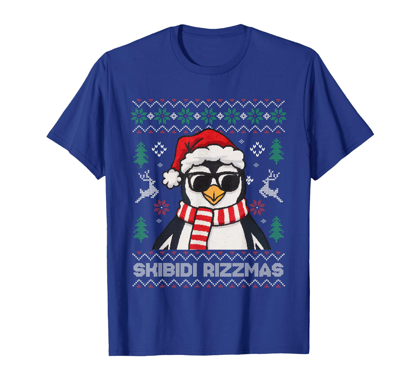 Skibidi Rizzmas Gen Alpha Slang Christmas Penguin Sweater T-Shirt