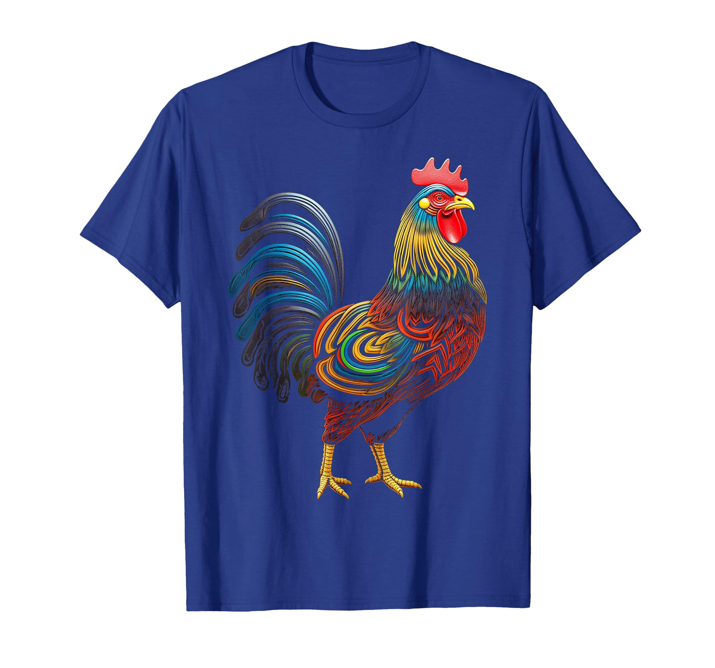 Chicken Abstract Colorful Art Animal Graphic Chicken T-Shirt