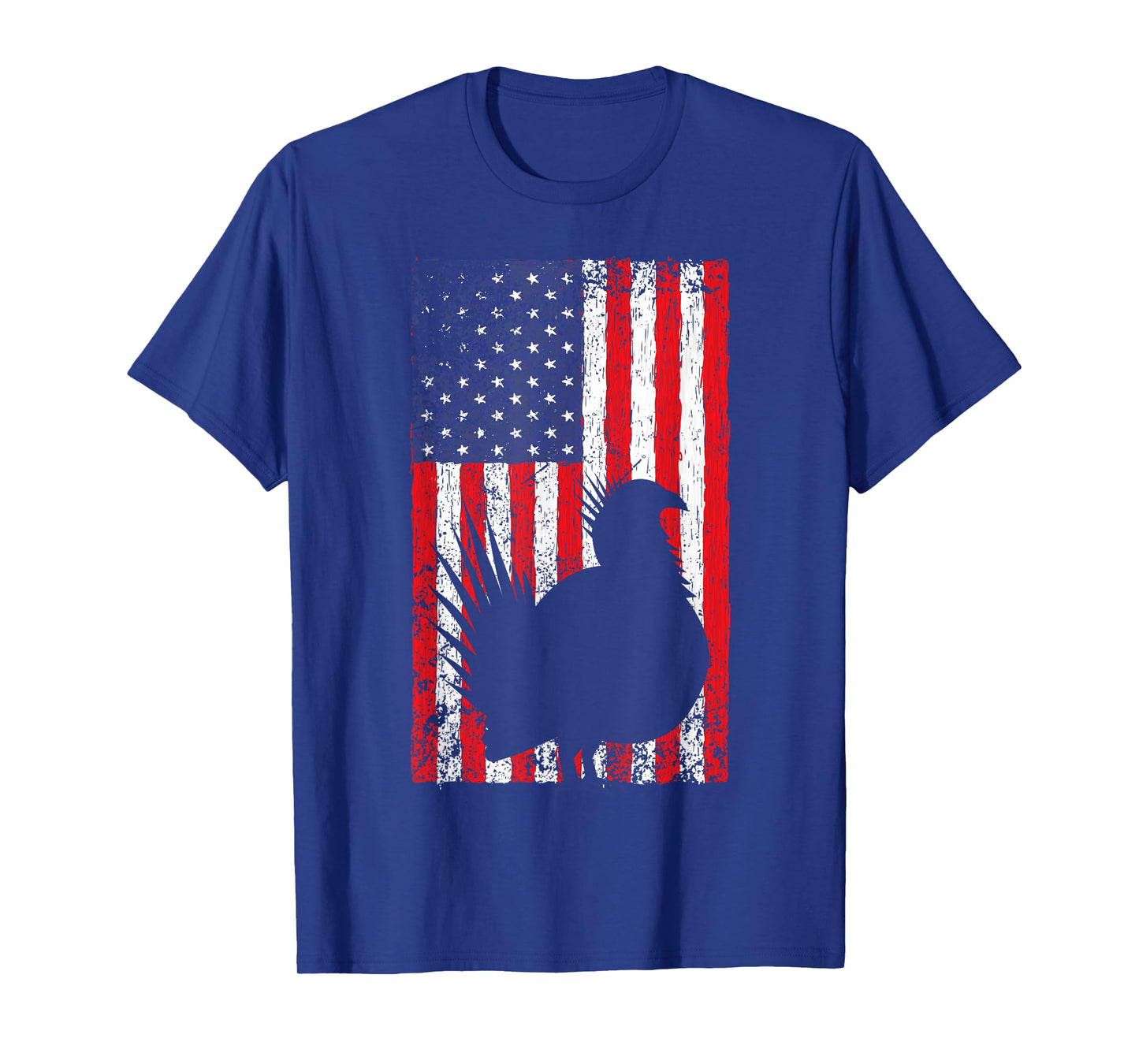 Sage Grouse American Flag Vintage Western Bird Country T-Shirt