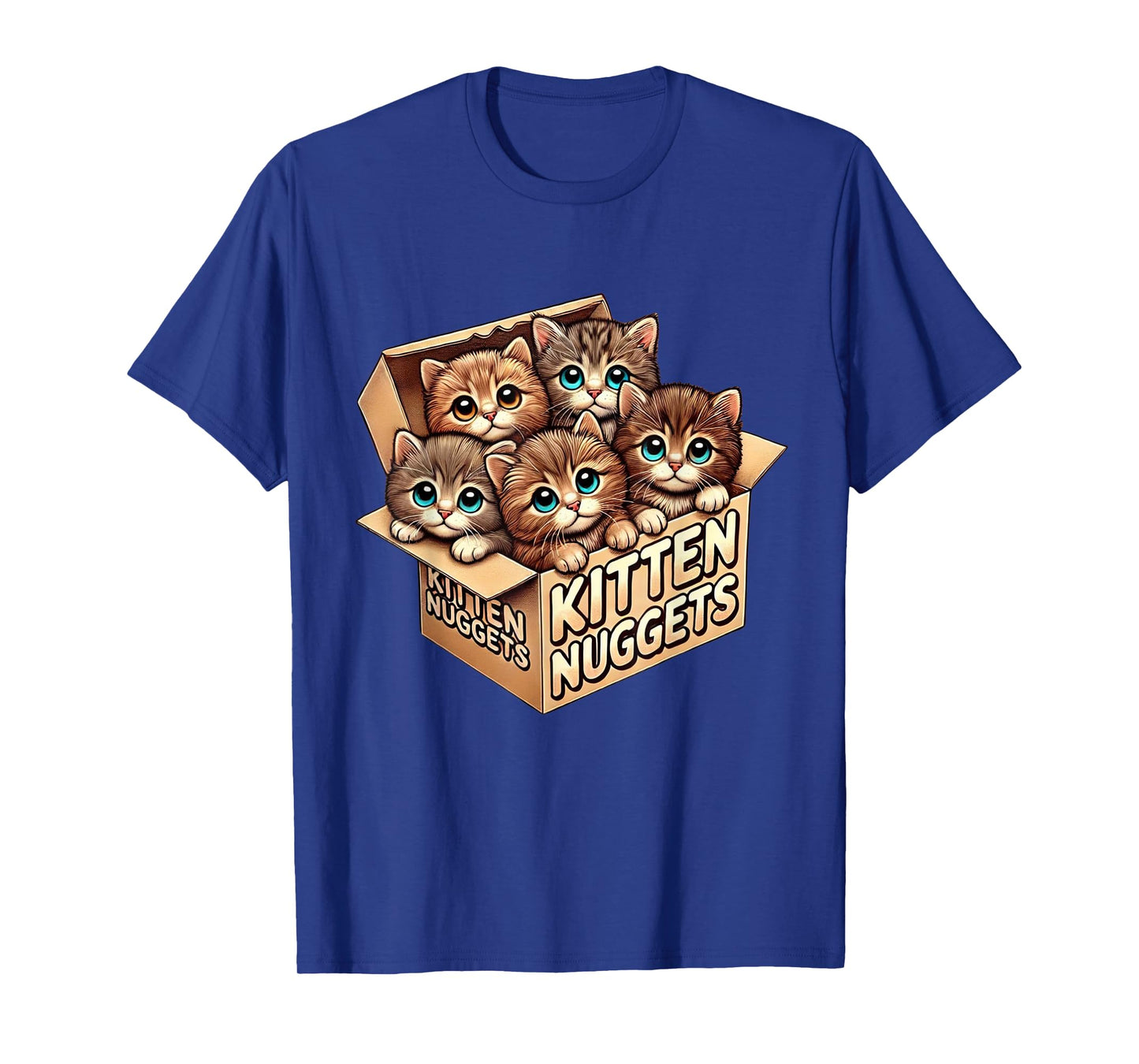 Kitten Nuggets Food Pun Cat Lover Gifts Chicken Nuggets Tea Men Women Kids T-Shirt