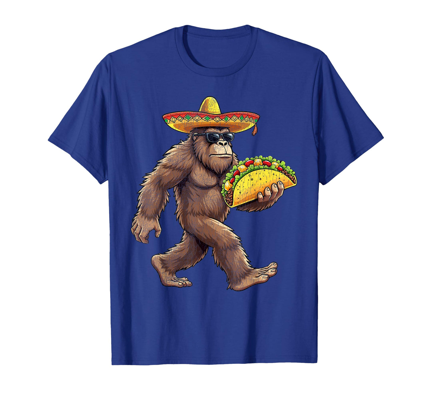 Bigfoot Carrying Taco Cinco de Mayo Sasquatch Boys Men T-Shirt