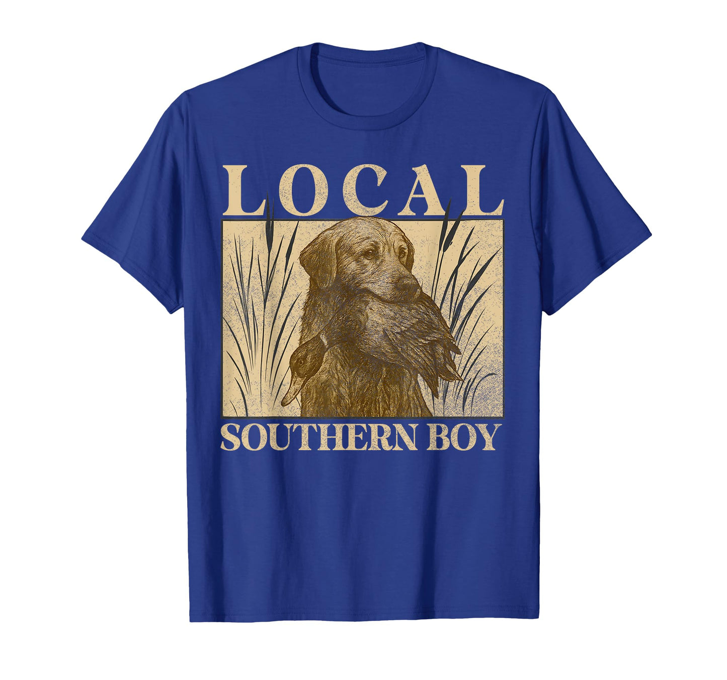 Local Southern Boy Duck Hunting Black Lab Outdoor Vintage T-Shirt