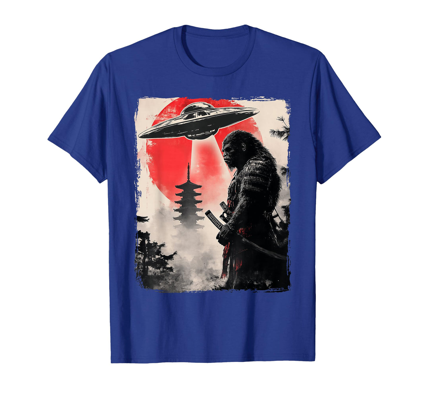 Bigfoot Samurai UFO Japan T-Shirt