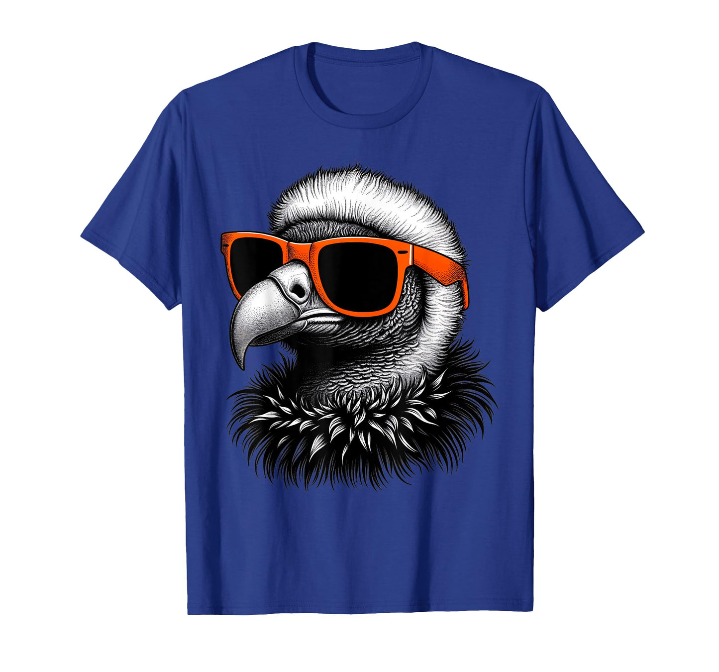 Cool Condor Bird Wearing Sunglasses Graphic Art T-Shirt