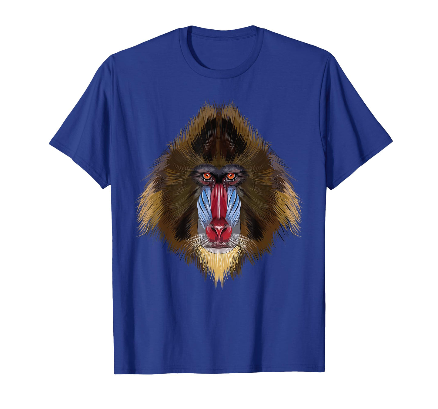 monkey Mandrill head art for lovers of African Safari Animal T-Shirt