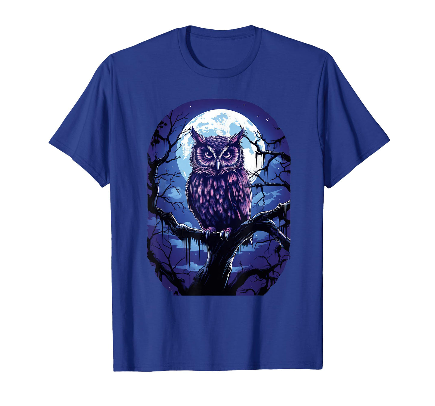 Owl Moon Graphic Women Men Girls Boys T-Shirt
