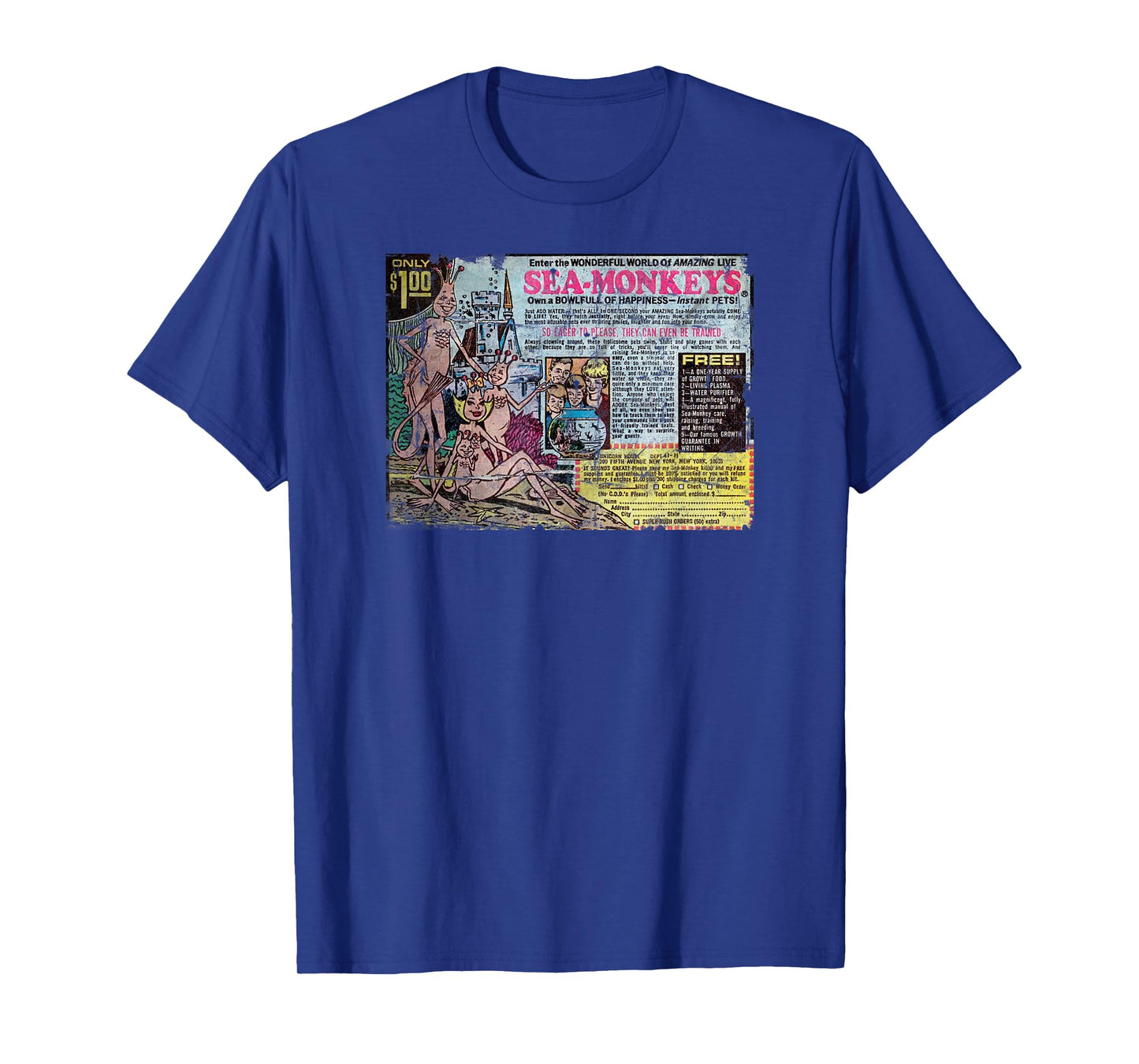 Retro Sea Monkeys Comic Book Ad Graphic T-Shirt T-Shirt