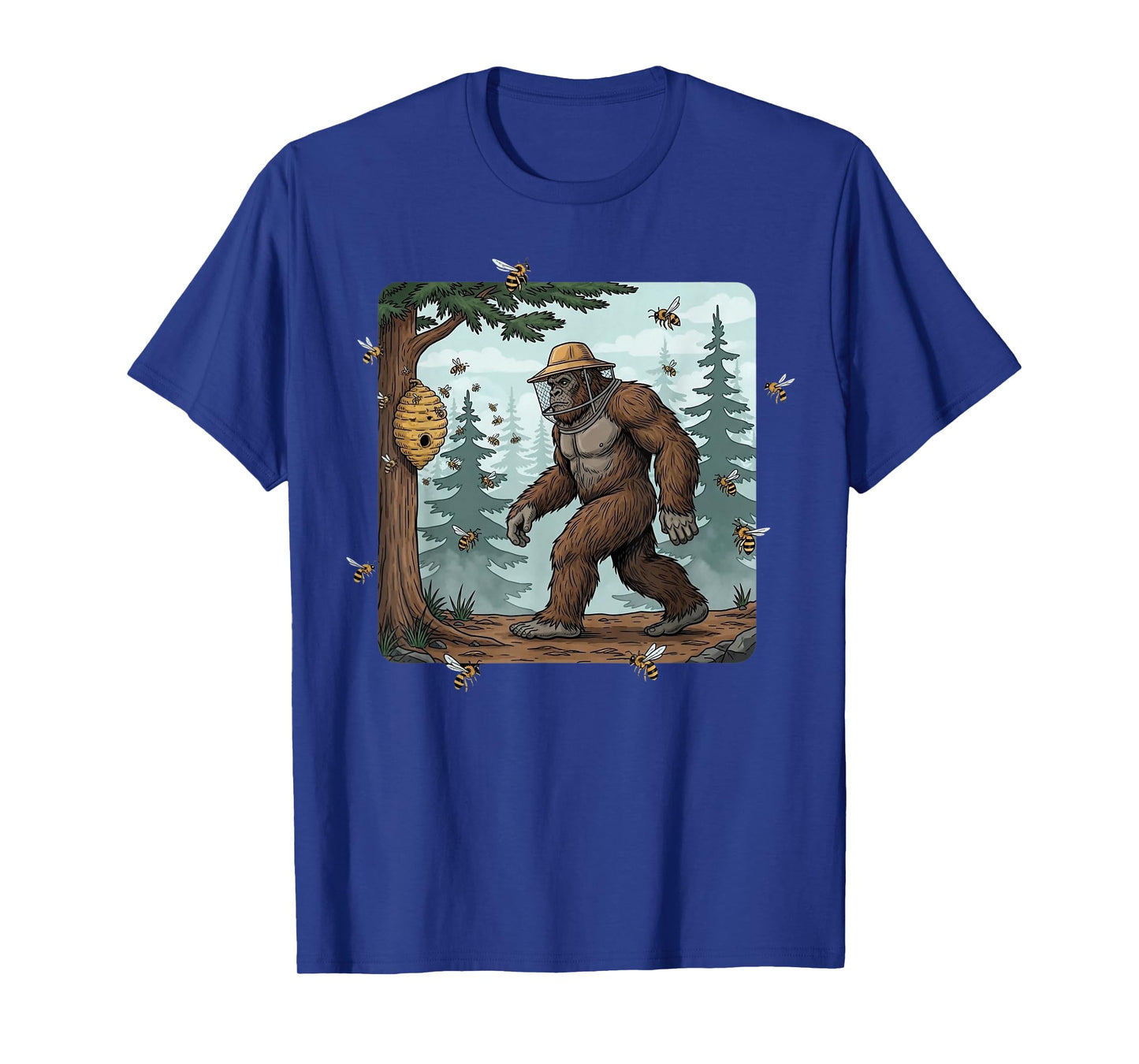 Sasquatch Beekeeper Bigfoot Honeybee Apiary Bees Beekeeping T-Shirt