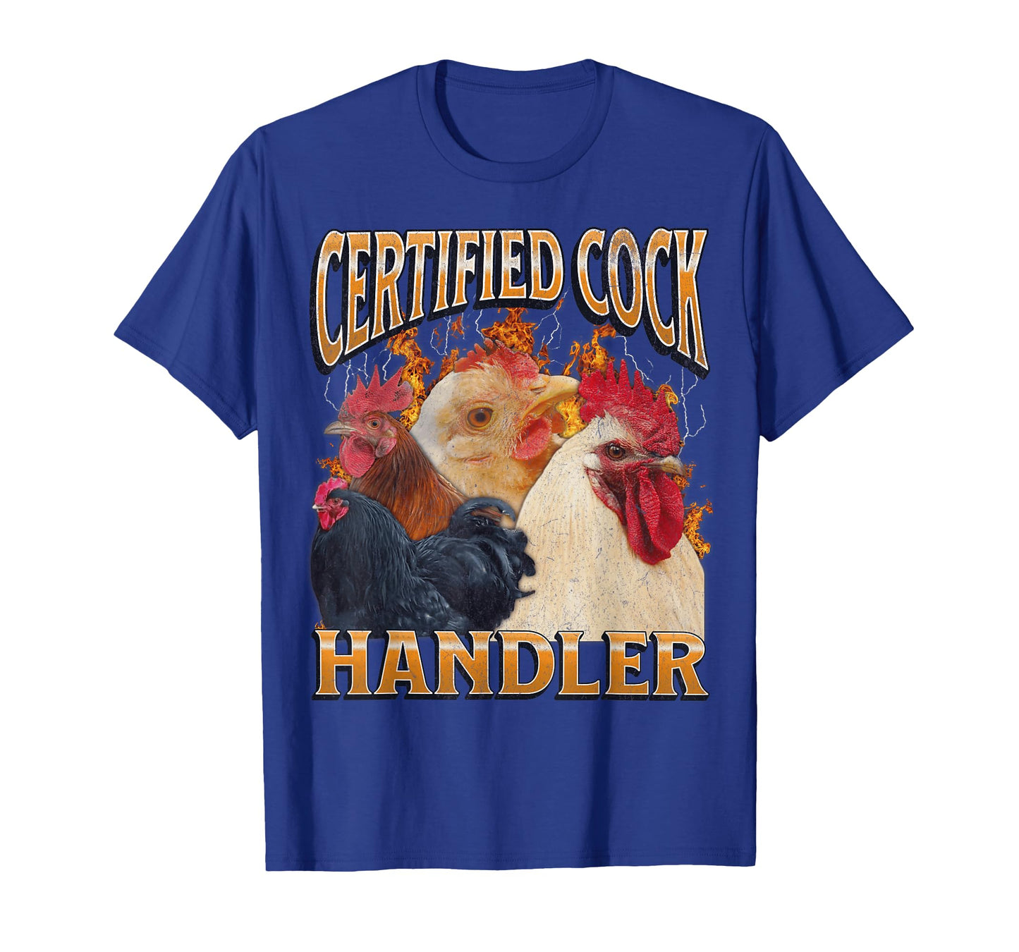 Certified Cock Handler Funny Offensive Adult Humor Bootleg T-Shirt