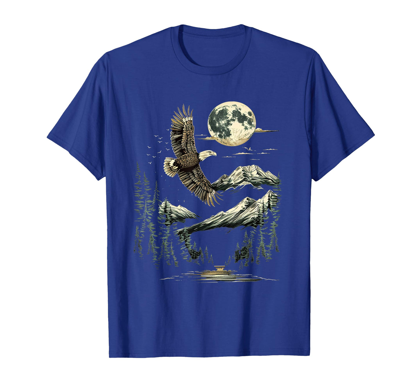 Native American Wildlife Majestic Bald Eagle in Forest T-Shirt