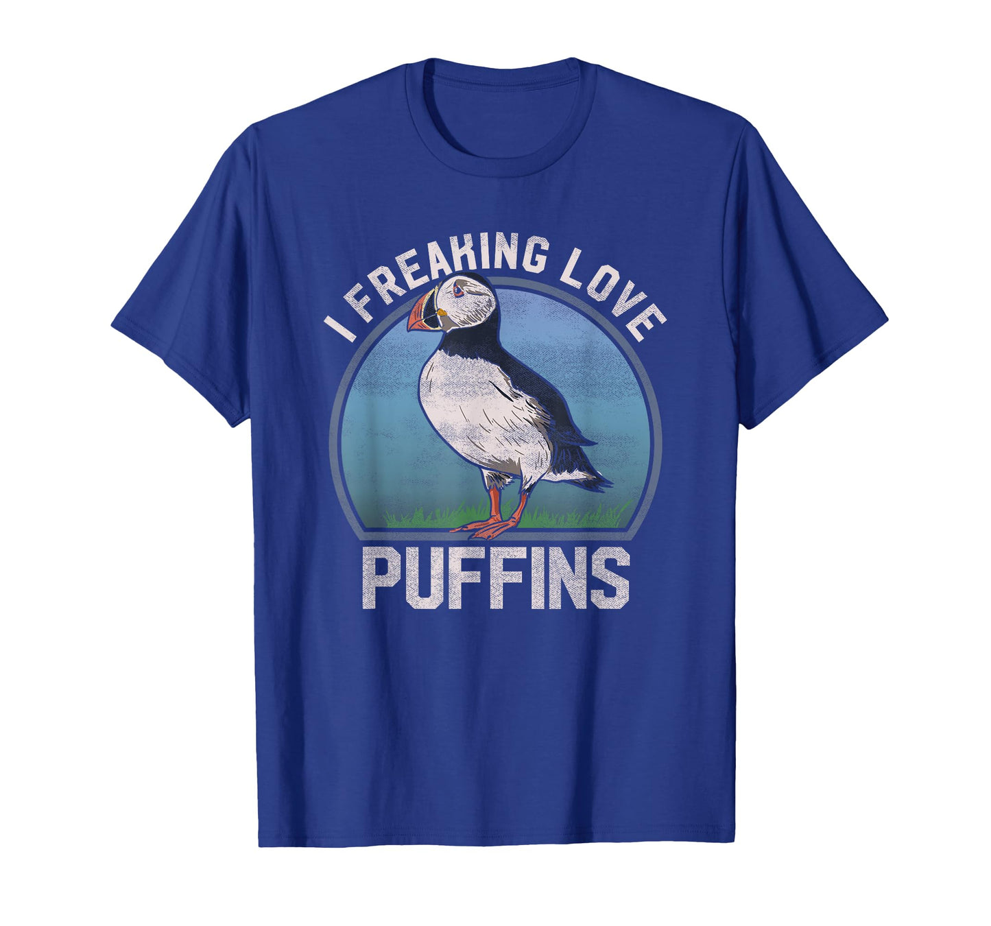 "I Freaking Love Puffins" Funny Seabird Puffin T Shirt T-Shirt