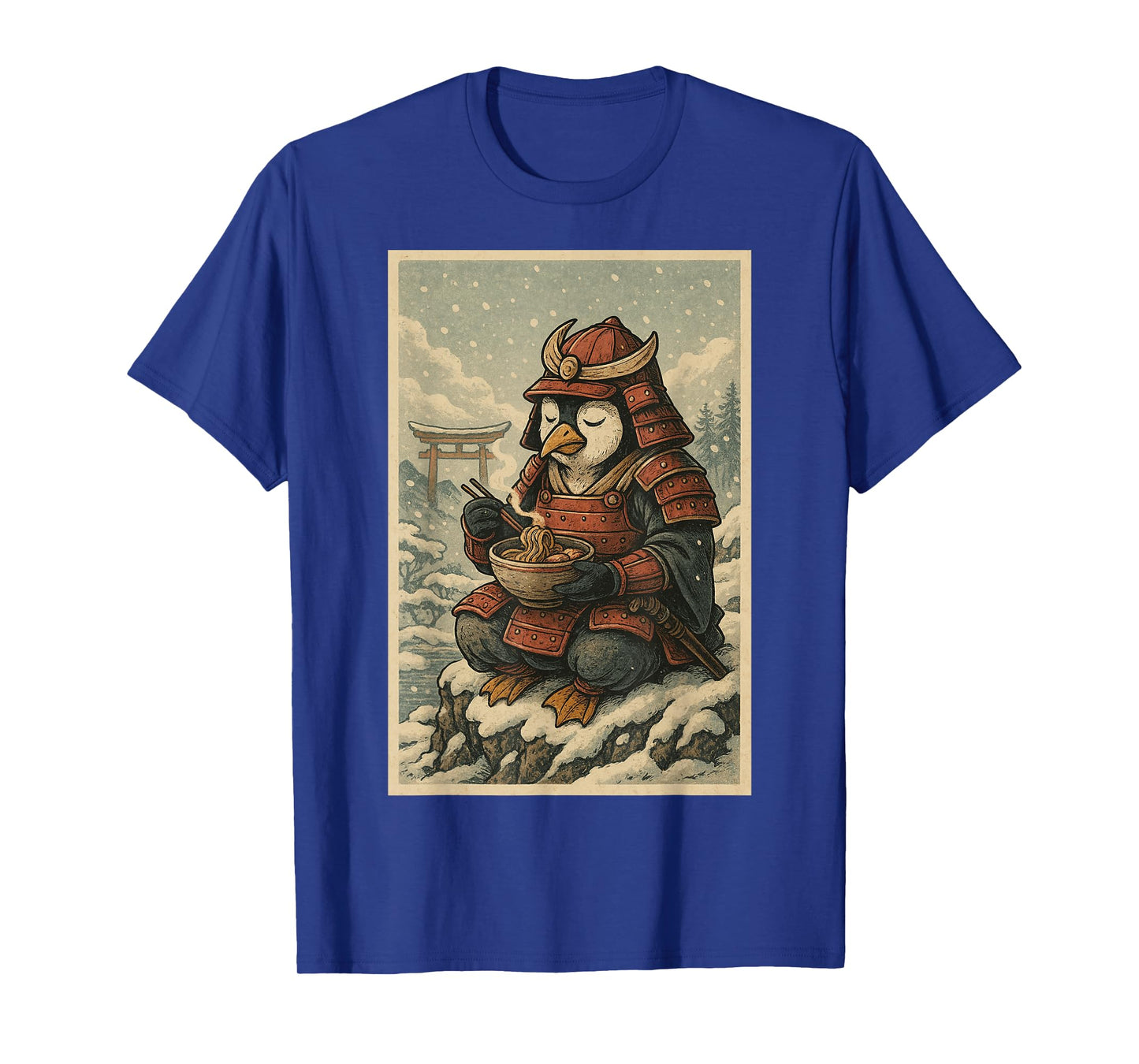 Samurai Penguin Ramen Japanese for Boys Men Women Kids T-Shirt