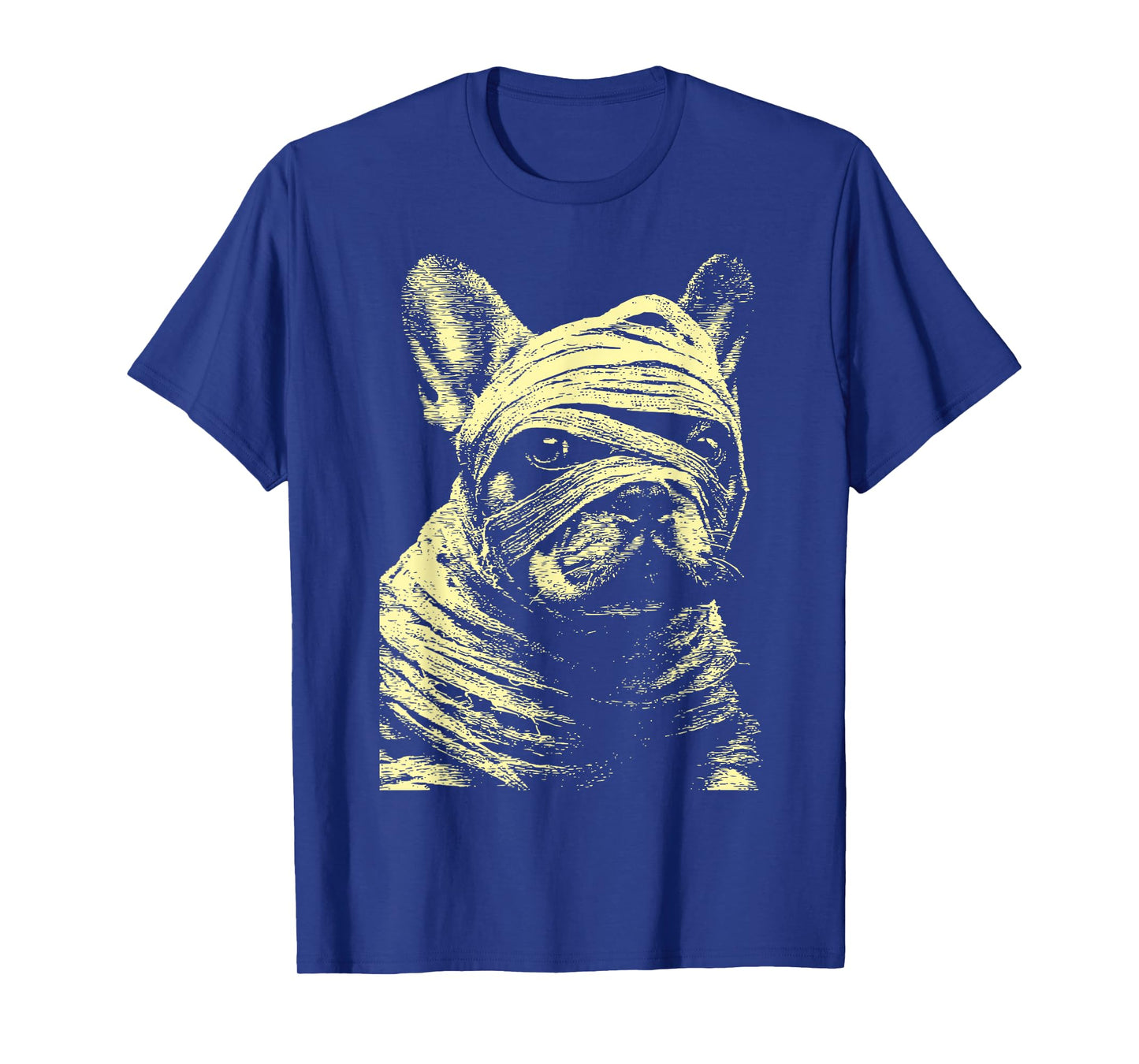 Creepy French Bulldog Halloween Costume Spooky Mummy Dog T-Shirt