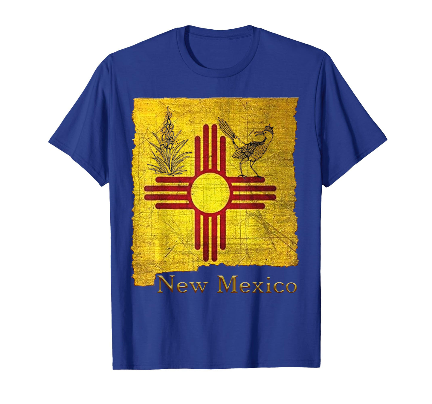 New Mexico Land of Enchantment roadrunner yucca Santa Fe NM T-Shirt