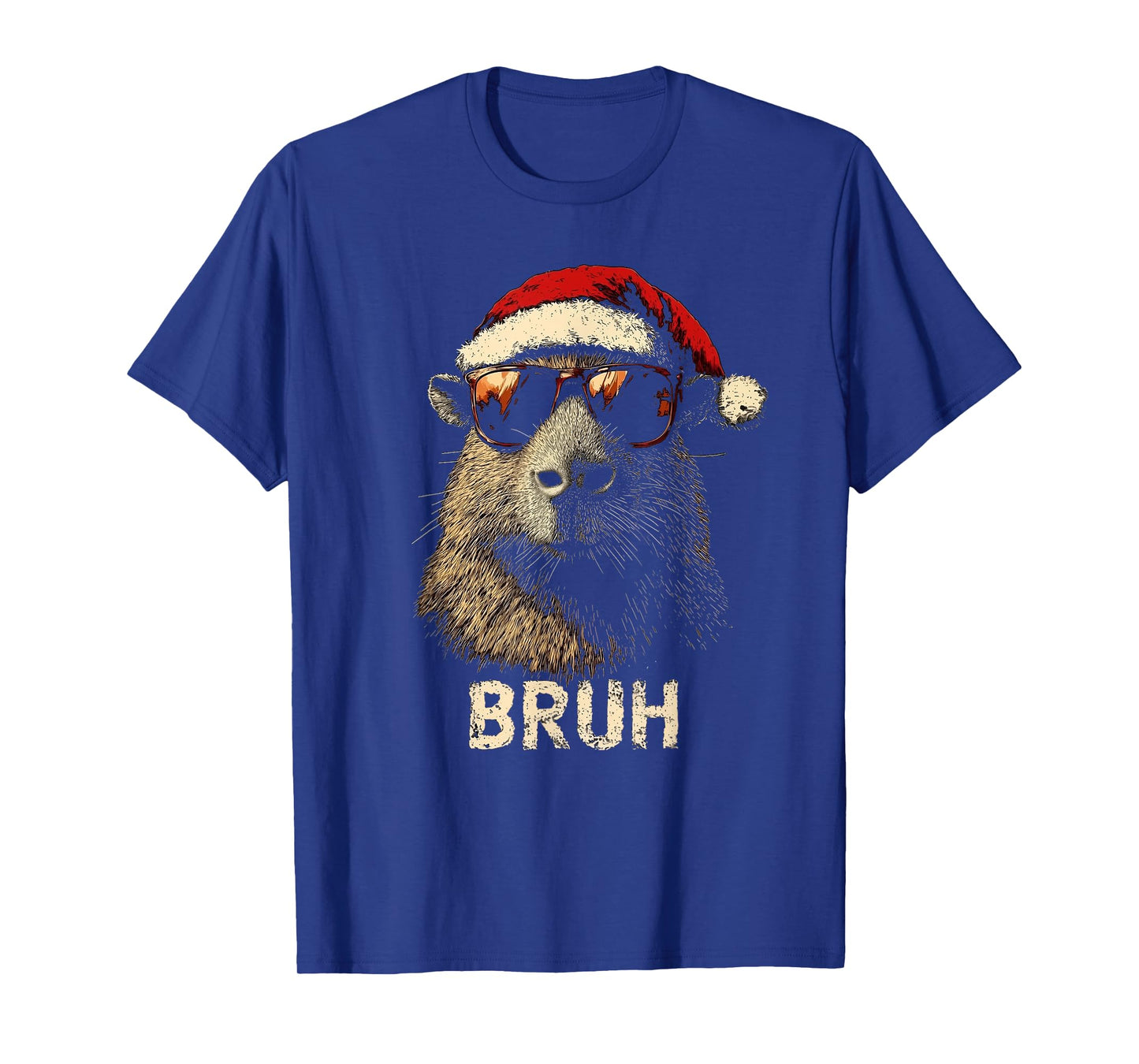 Funny Christmas Tee Capybara For Kids Teens Boys Girls Xmas T-Shirt