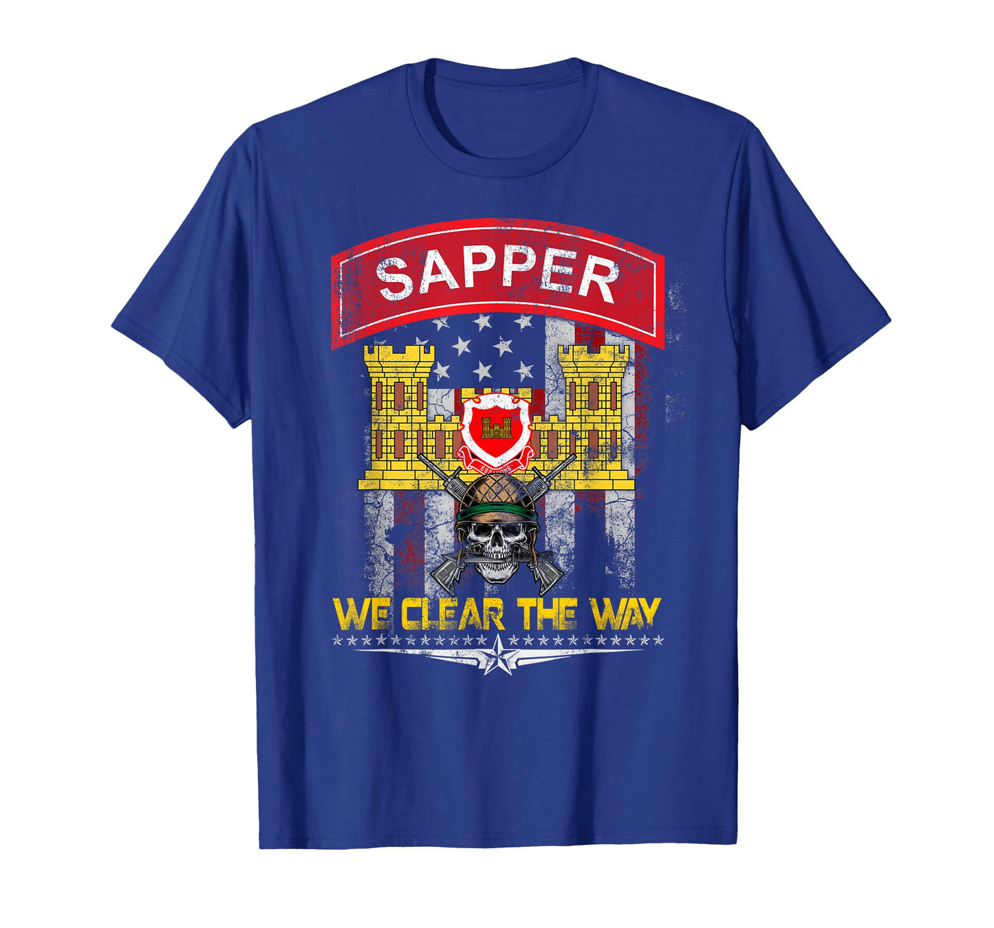 Sapper 12B Combat Engineer Veteran Military Veterans Day T-Shirt