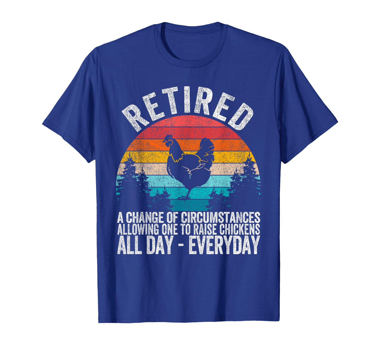Funny Retired Definition Retirement Plan Raising Chickens T-Shirt
