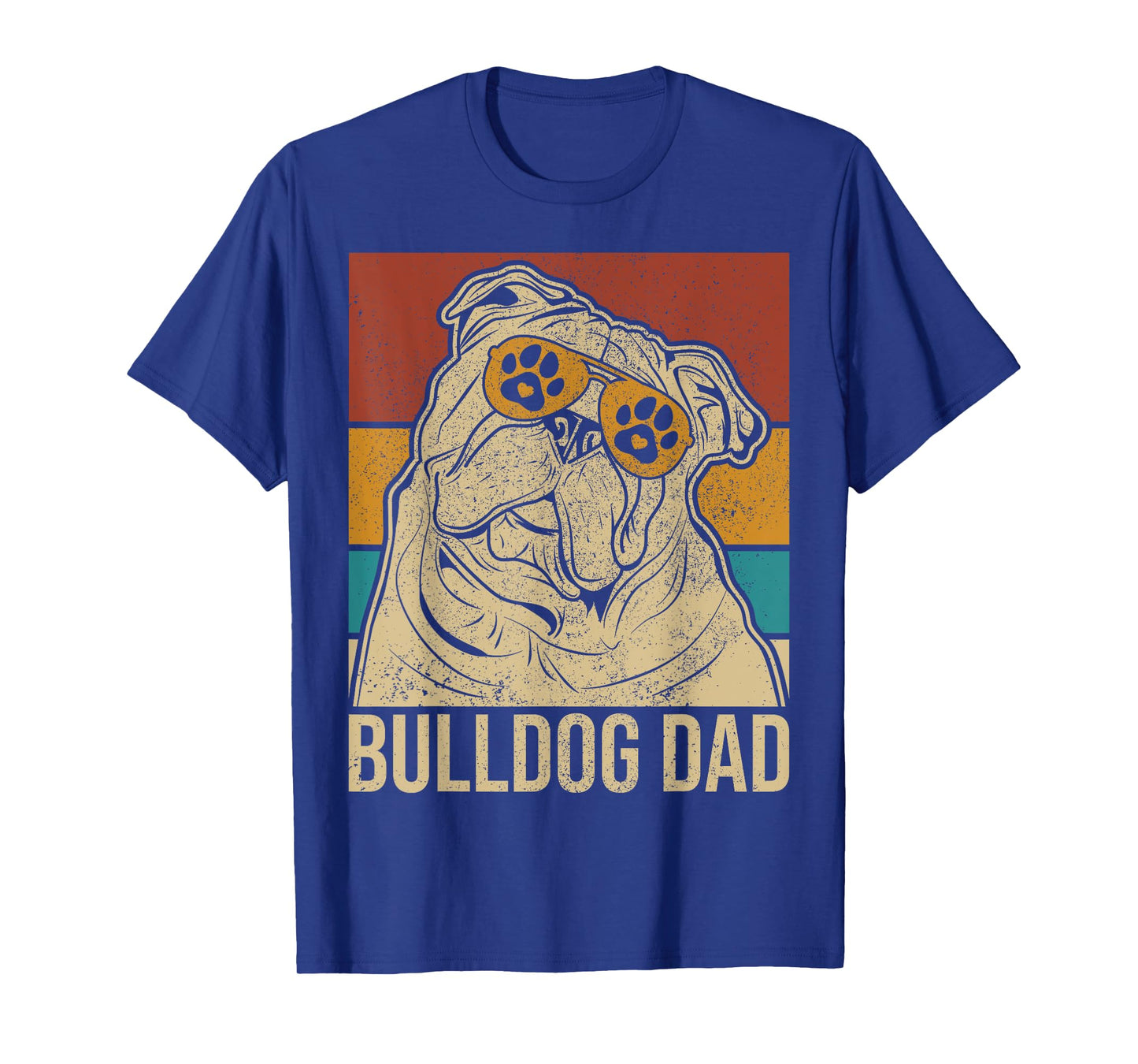 Mens Dog Papa Pet Owner Animal Lover Outfit English Bulldog Dad T-Shirt