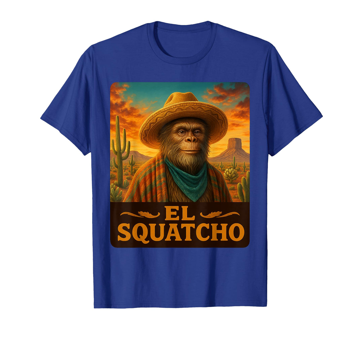 Bigfoot, Sasquatch, & El Squatcho Cryptid Men Women T-Shirt