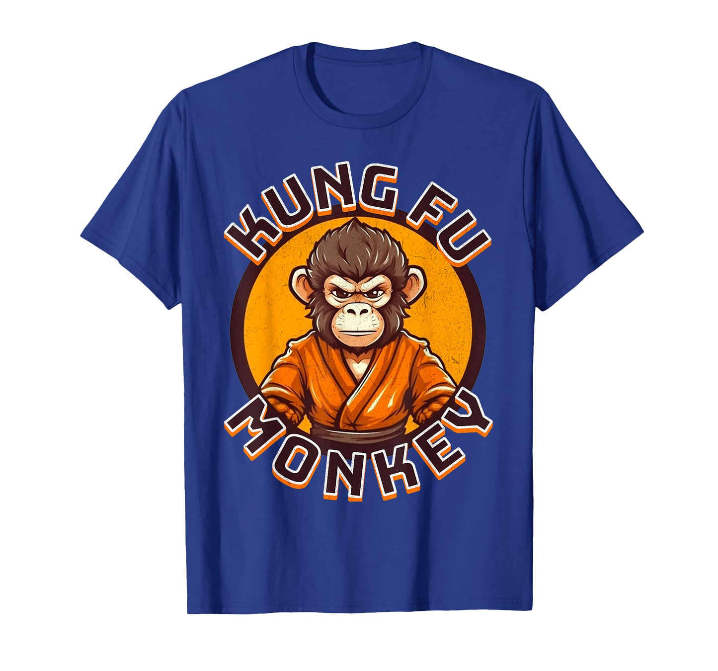 Kung Fu Monkey - Monkey in a Karate GI - Funny Martial Arts T-Shirt