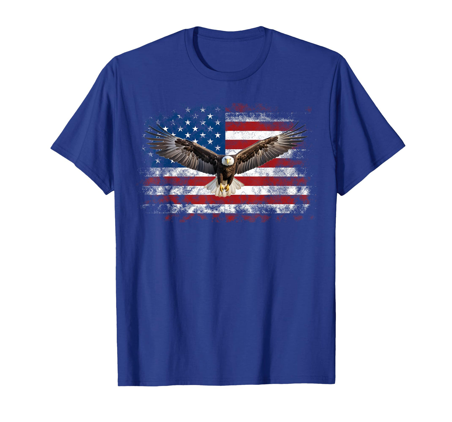 Patriotic Eagle 4th Of July USA American Flag T-Shirt for Women Girls Kids Men