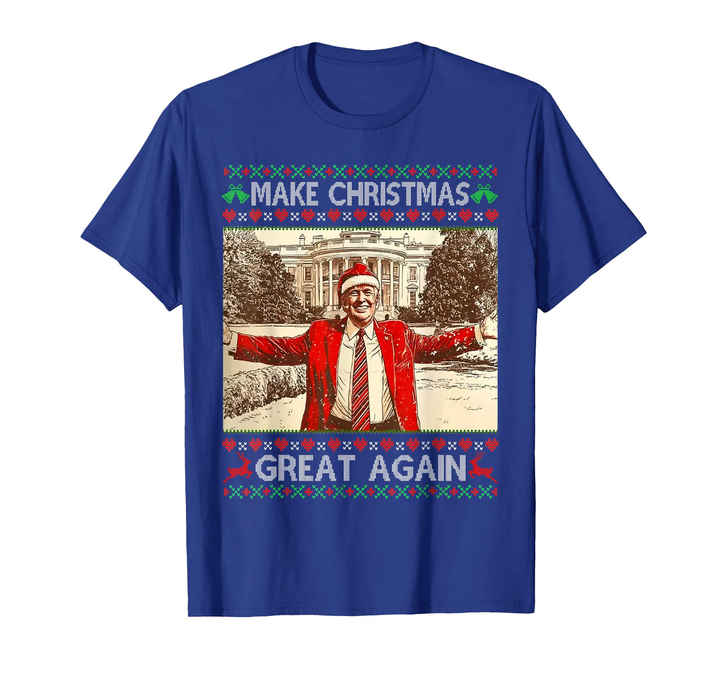 Funny Trump Make Christmas Great Again Xmas Family Pajamas T-Shirt