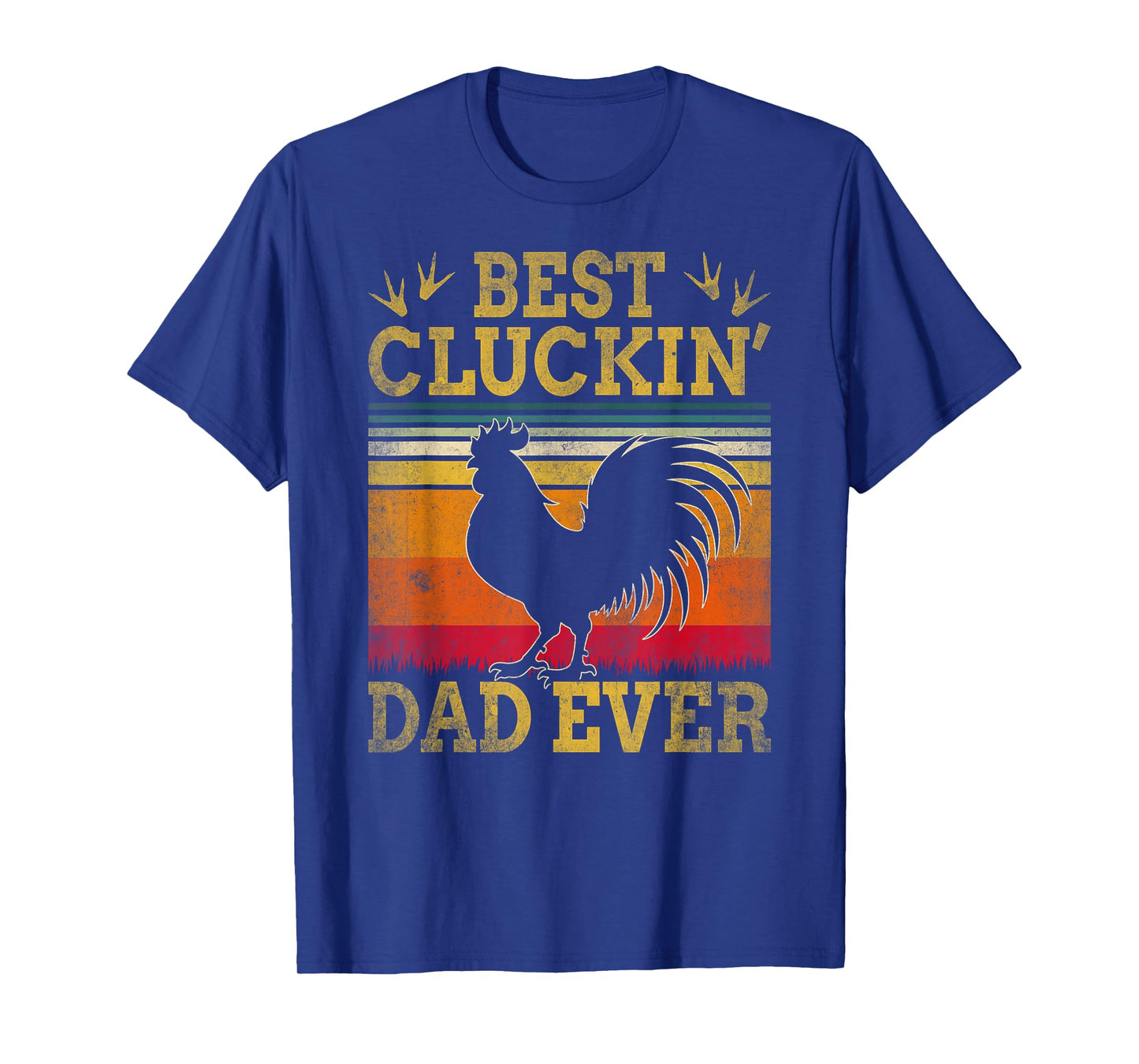 Best Cluckin Dad Ever Father's Day Vintage Style Chicken Dad T-Shirt