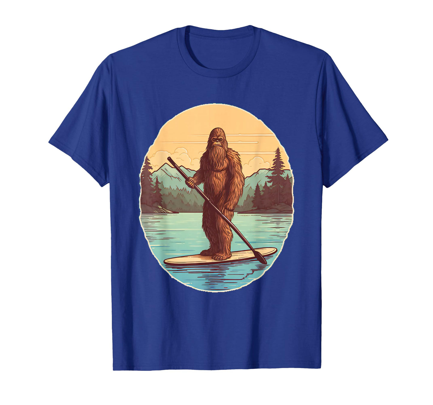 Funny Paddleboarding Bigfoot Paddleboard SUP Paddle Board T-Shirt