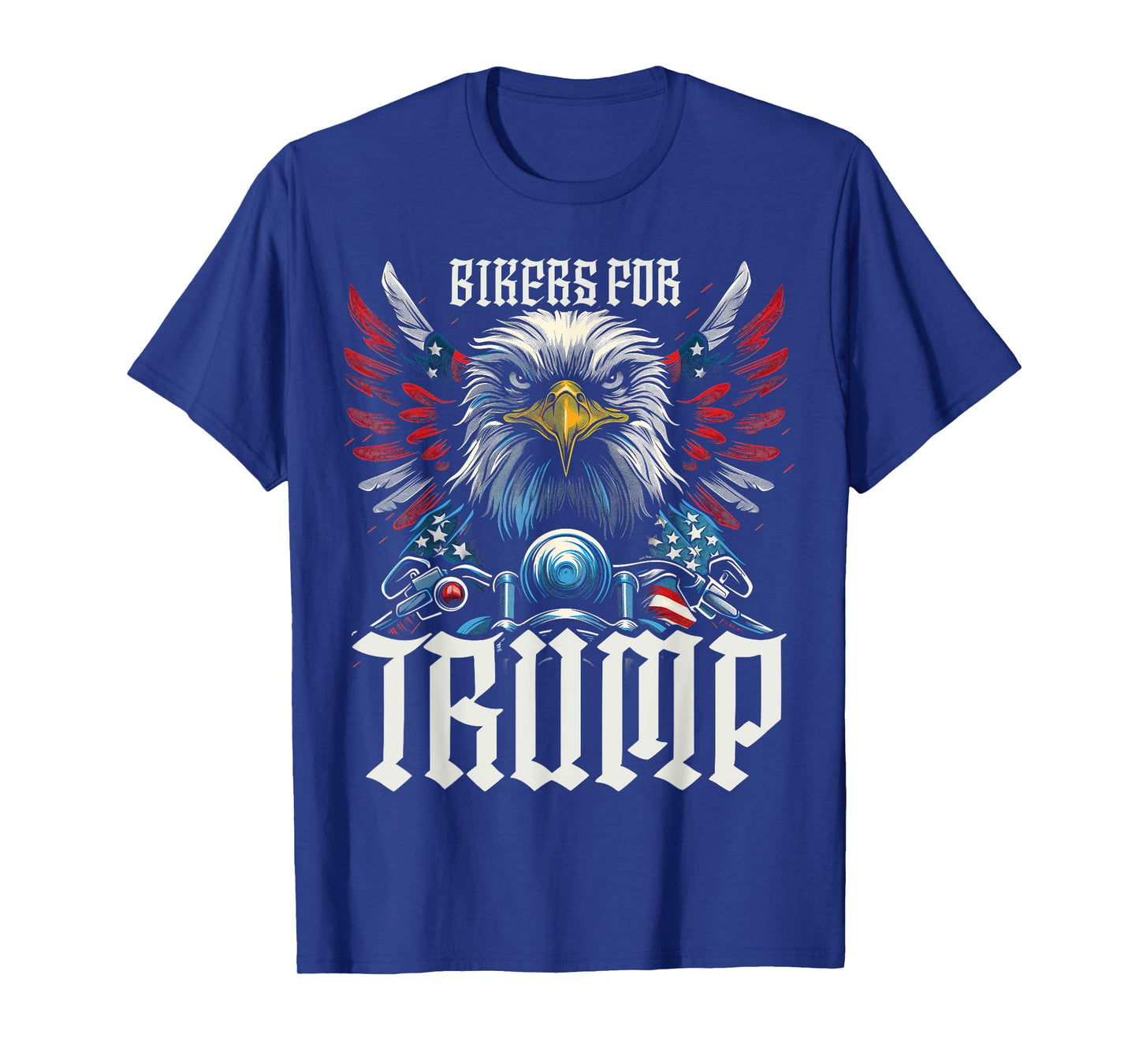 Epic USA Flag Eagle Bikers For Trump 2024 T-Shirt for Women Kids Men