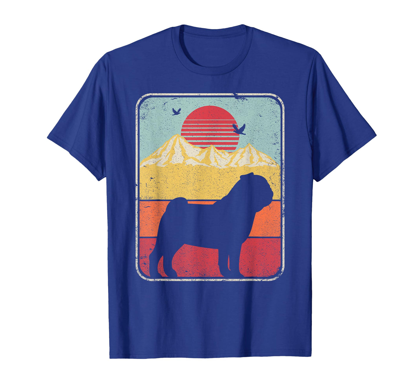 Pug Shirt. Retro Style T-Shirt
