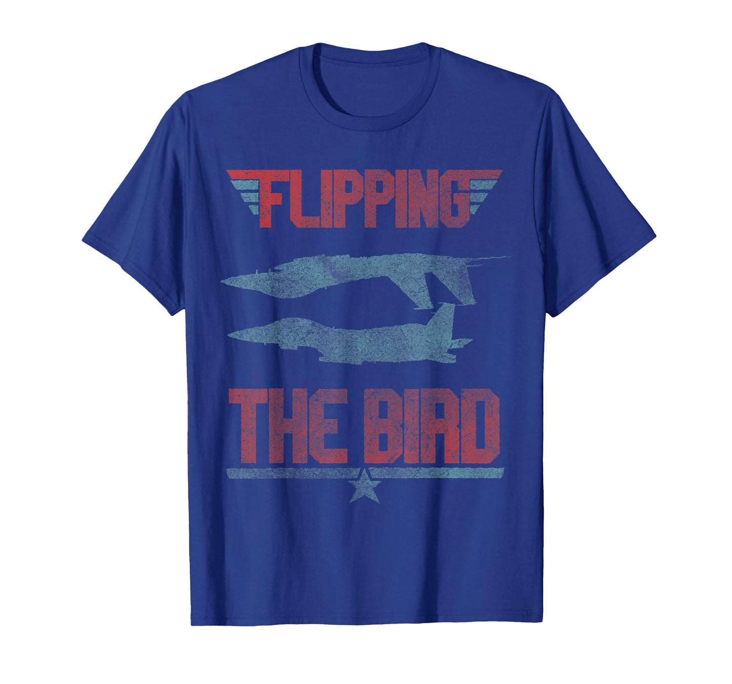 Flipping The Bird Inverted Fighter Jet Aviation Funny T-Shirt