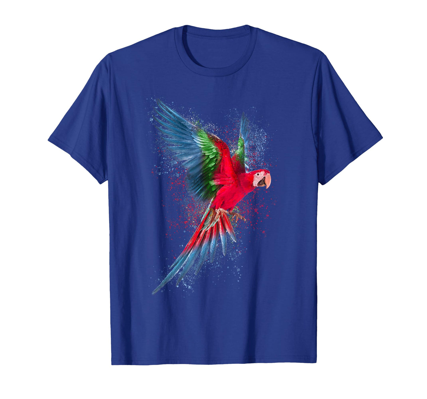 Parrot Colourful Art Animal Bird Motif T-Shirt