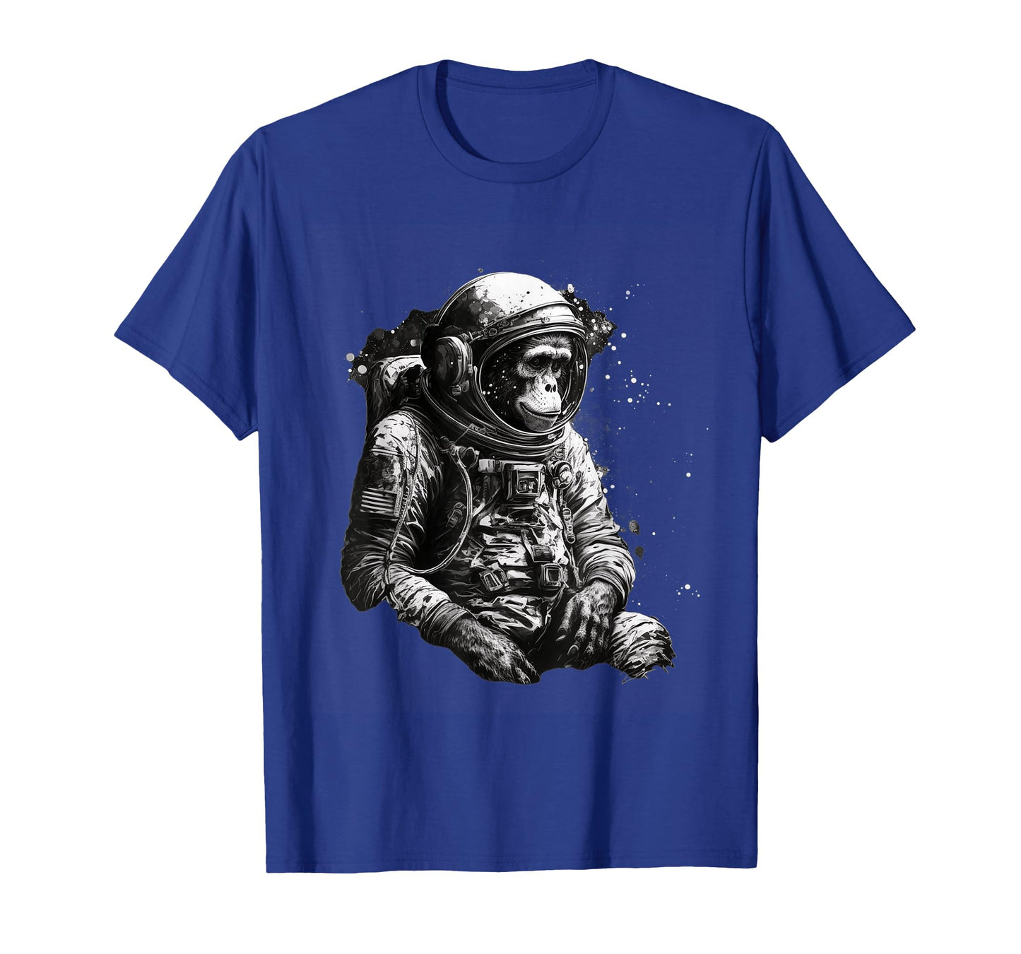 Chimpanzee Space Astronaut Travel Monkey Vintage Design T-Shirt