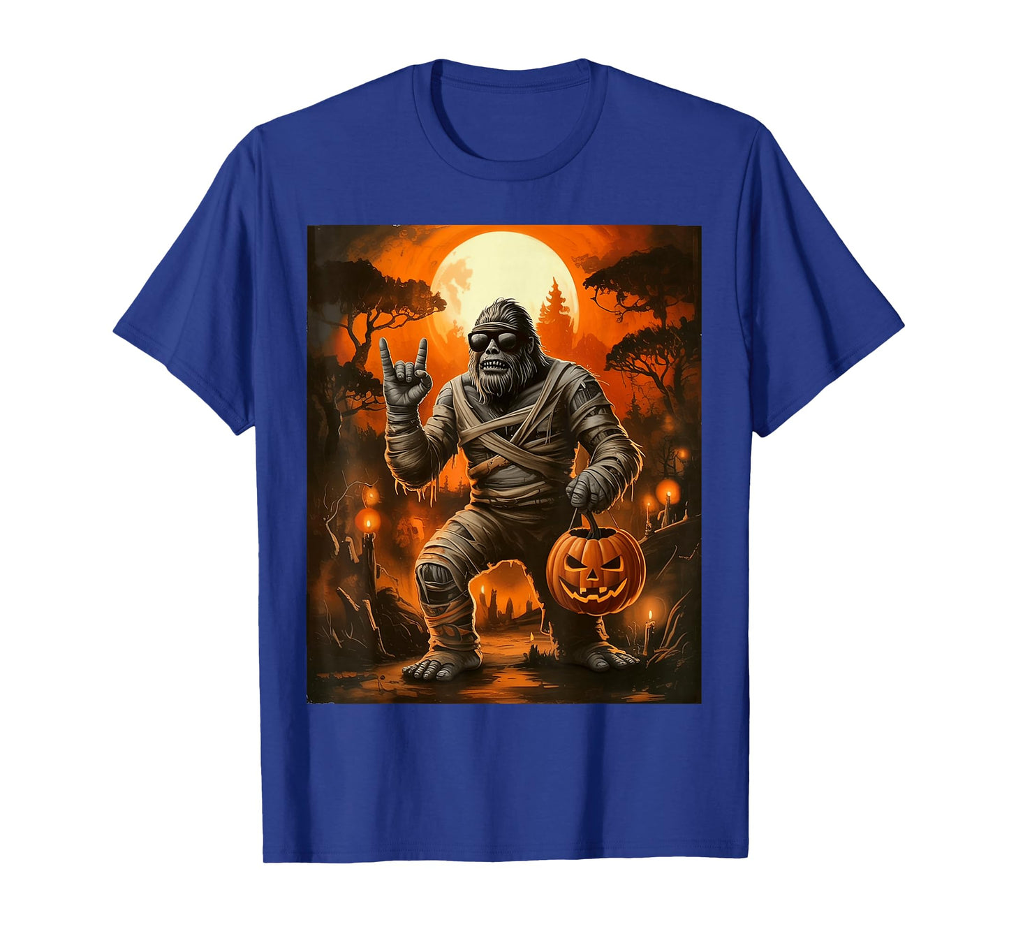 Mummy Bigfoot Halloween T-Shirt