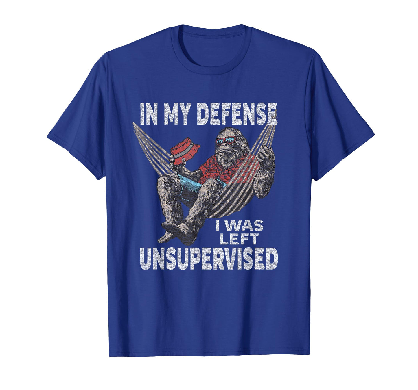 In My Defense I Was Left Unsupervised Graphic Funny Saying T-Shirt